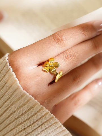 demi-fine-18k-gold-plated-stainless-steel-mini-floral-charm-open-ring