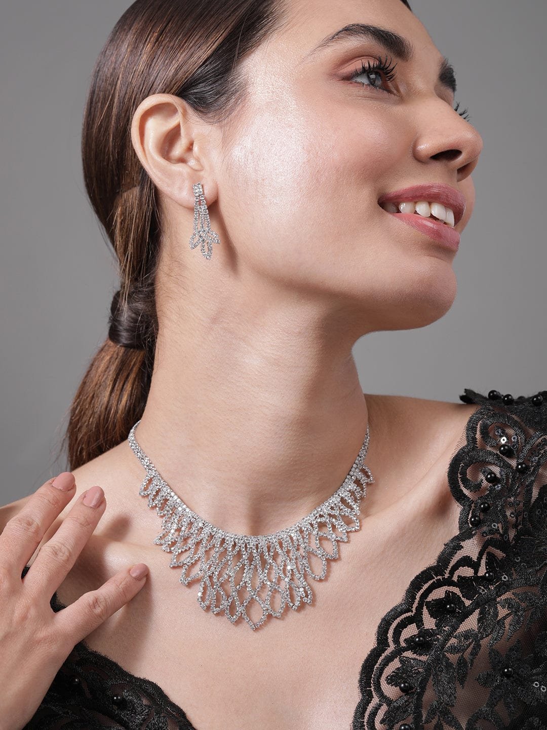 american-diamond-zirconia-cascading-necklace-set